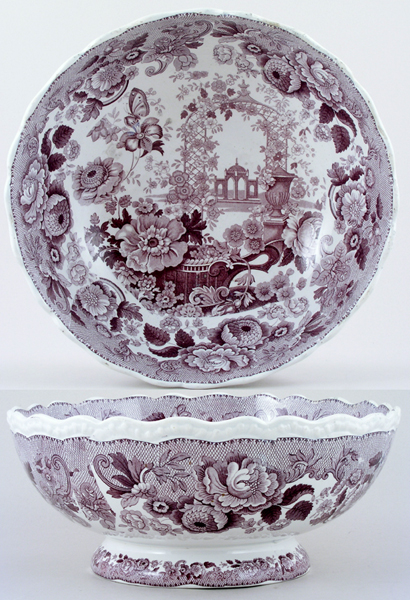 Bowl large footed c1840